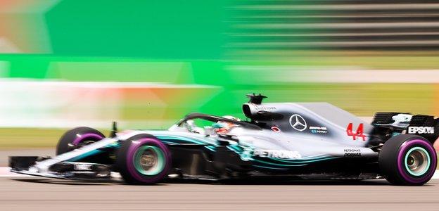 Lewis Hamilton during the Chinese Grand Prix