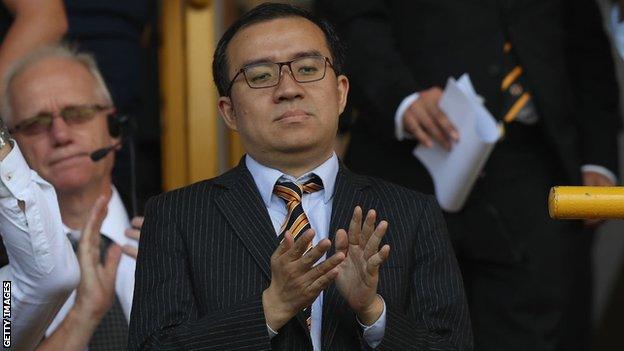 Wolves chairman Jeff Shi