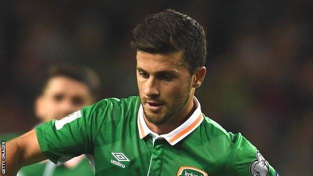 Shane Long of the Republic of Ireland