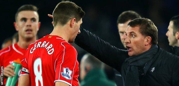 Steven Gerrard and Brendon Rodgers