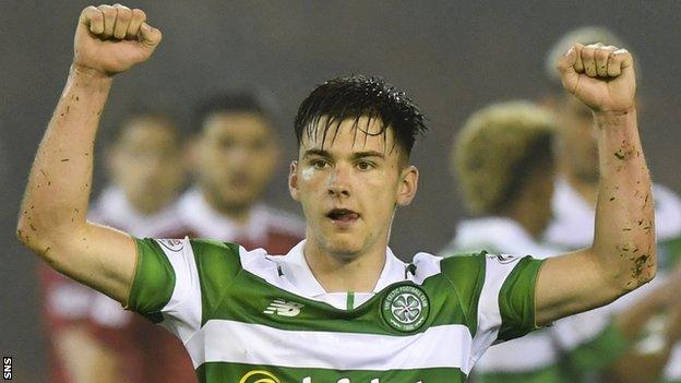 Celtic left-back Kieran Tierney