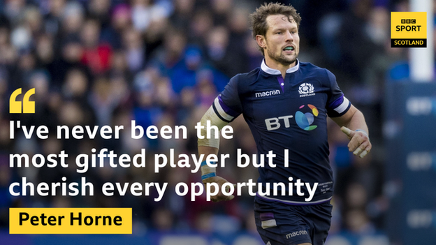 Scotland centre Peter Horne