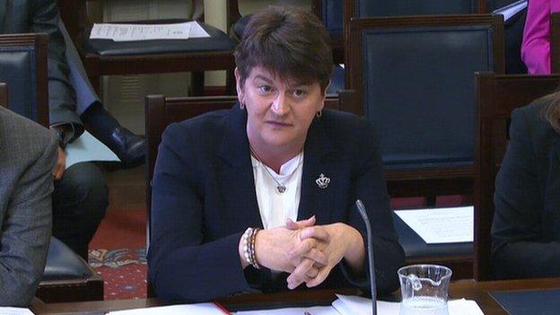 Finance minister Arlene Foster