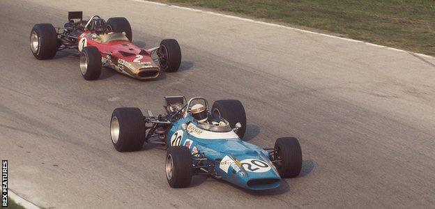 Graham Hill and Jackie Stewart