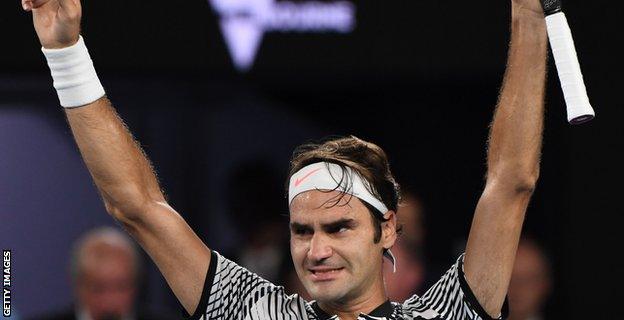 Roger Federer wins the Australian Open