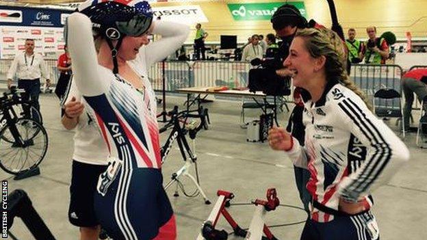 Katie Archibald and Laura Trott