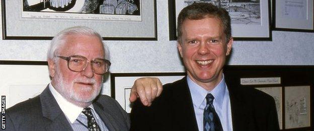 Trevor Birch with former Chelsea owner Ken Bates