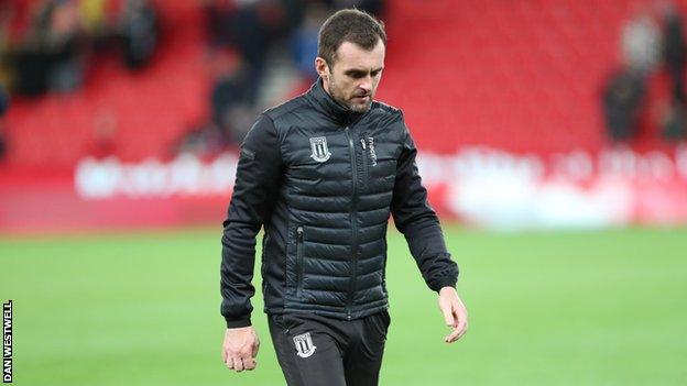 Stoke City boss Nathan Jones