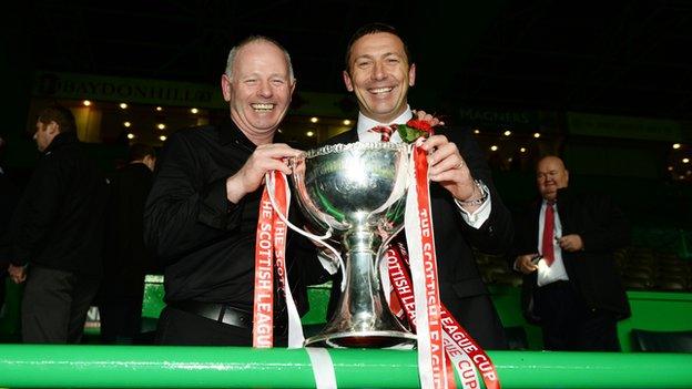 Aberdeen chairman Stewart Milne and manager Derek McInnes