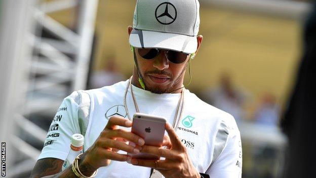 Mercedes F1 driver Lewis Hamilton