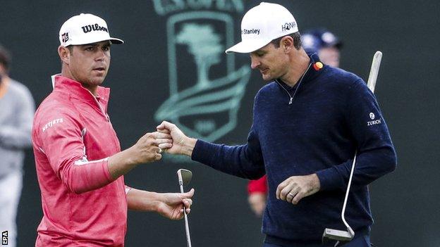 Gary Woodland and Justin Rose