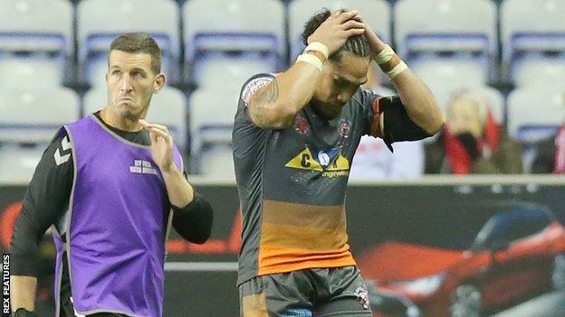 Jesse Sene-Lefao was repentant after his first red card for Castleford