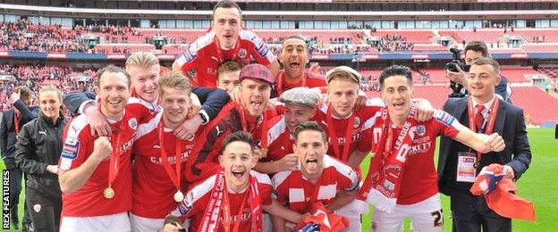 Barnsley celebrate