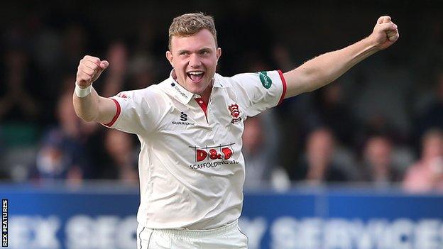 Essex seam bowler Sam Cook