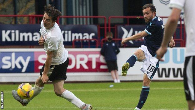 Paul McMullan was on target for Dundee at Dens Park