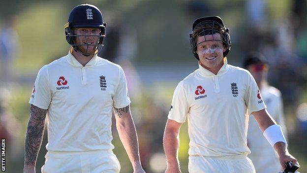 Ben Stokes and Ollie Pope