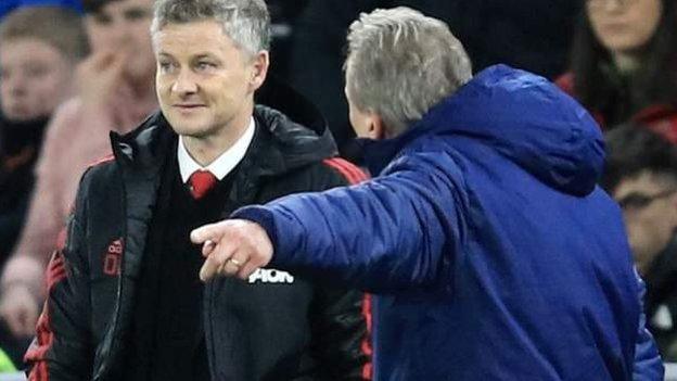 Ole Gunnar Solskjaer a Neil Warnock