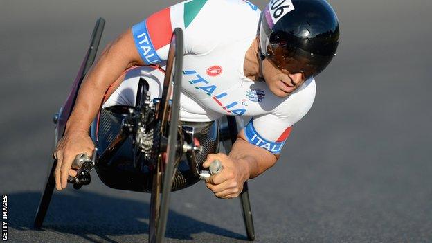 Italy's Alex Zanardi, a former Formula 1 driver