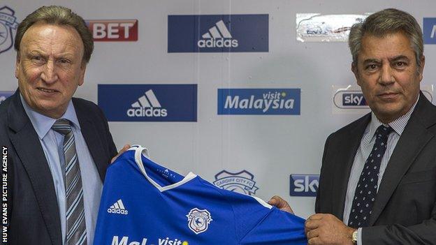 Neil Warnock and Mehmet Dalman