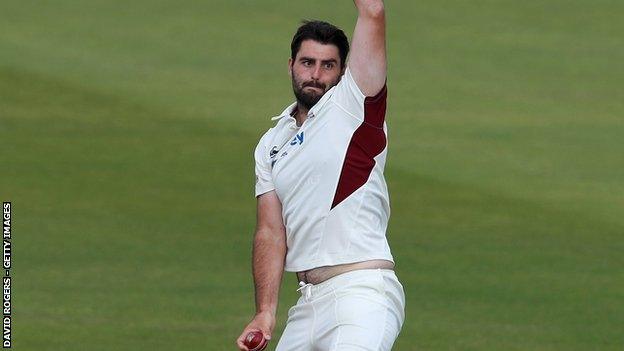 Brett Hutton's return of 6-57 is bettered only by his career-best 8-57 against Gloucestershire, also at Wantage Road, in June 2018