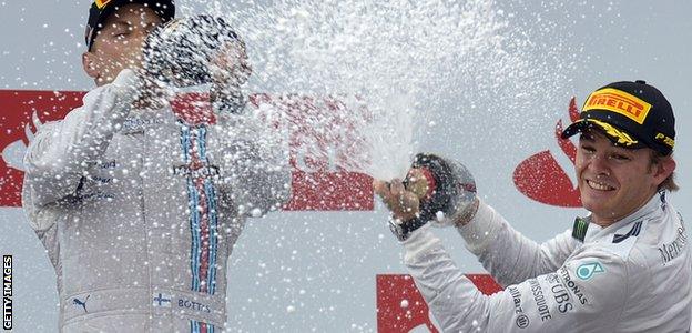 Nico Rosberg after winning the 2014 German GP