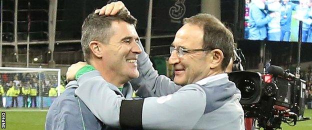 Roy Keane and Martin O'Neill