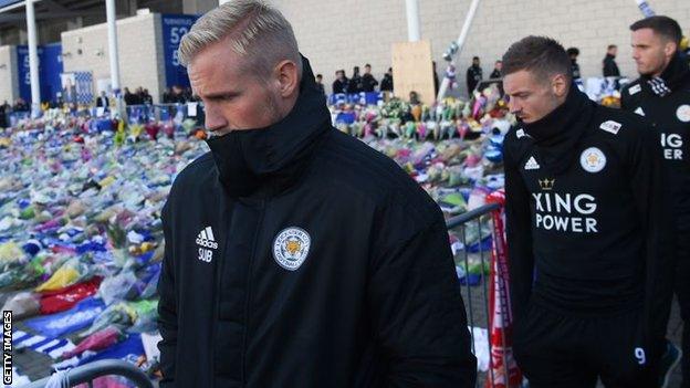 Kasper Schmeichel was prominent throughout the mourning period following October's tragedy