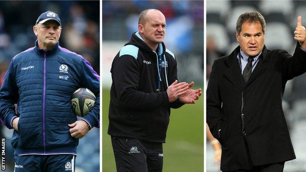 Vern Cotter, Gregor Townsend, Dave Rennie