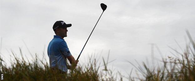 Russell Knox plays a shot at the Scottish Open