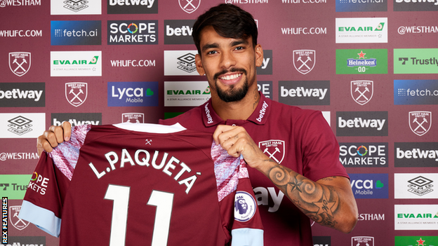 New West Ham signing Lucas Paqueta