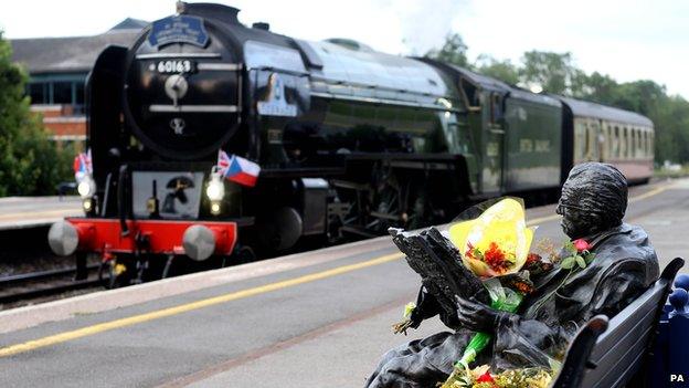 The locomotive Tornado & Sir Nicholas Winton