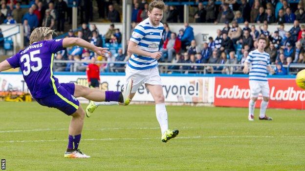 Hibs' Jason Cummings has a goal disallowed for offside