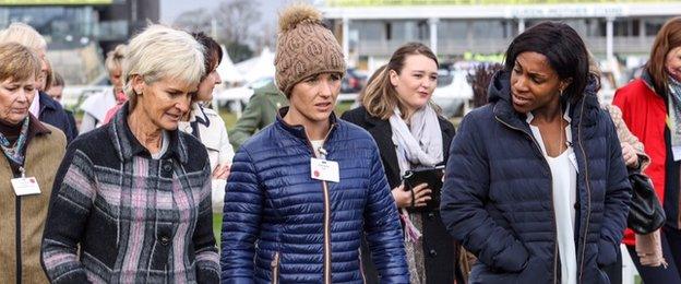 Judy Murray, Katie Walsh and Maggie Alphonsi