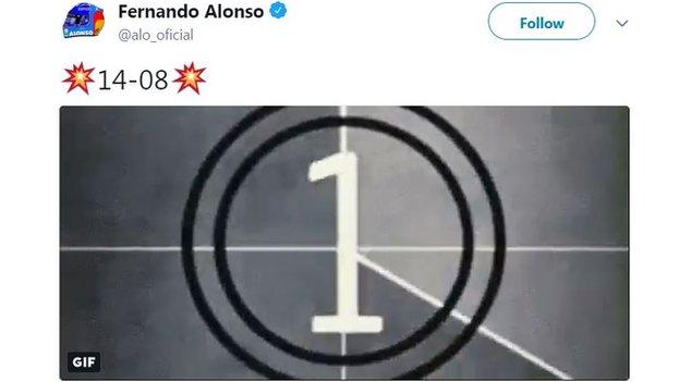 Fernando Alonso Twitter account