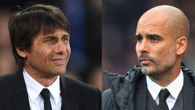 Antonio Conte and Pep Guardiola