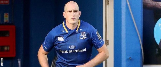 Devin Toner was given the honour of leading out the Leinster team on his 200th appearance for the Irish team