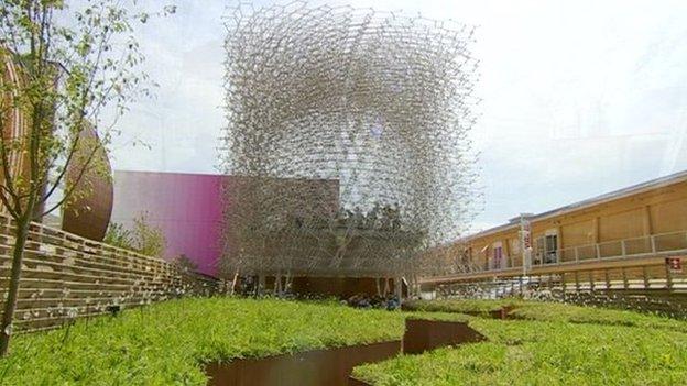 External view of Wolfgang Buttress' Hive