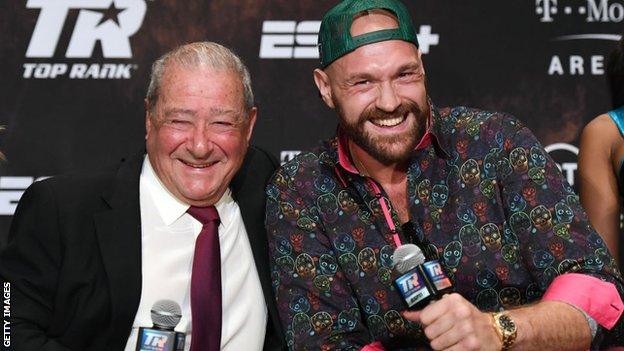 Bob Arum with Tyson Fury