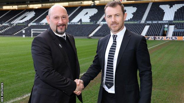 Sam Rush (left) and Gary Rowett