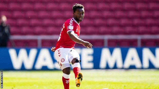 Steven Sessegnon playing for Bristol City