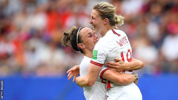 Lucy Bronze and Ellen White