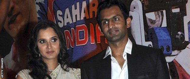 Sania Mirza and Shoaib Malik