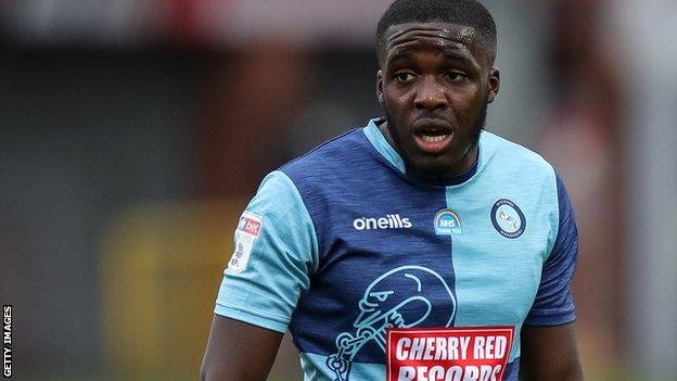 Nnamdi Ofoborh in action for Wycombe