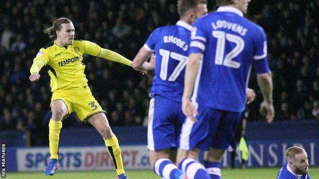 Jackson Irvine scores Burton's first-half equaliser