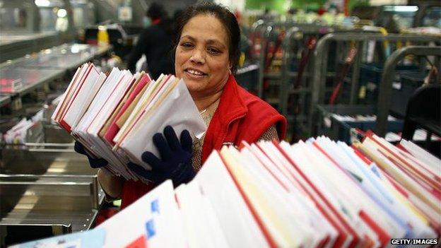 Royal Mail employee at Glasgow Mail Centre