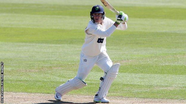 Marnus Labuschagne's knock of 37 was ended after being caught off the bowling of Luis Reece