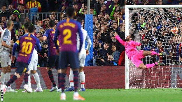 Lionel Messi (left) fires in his second goal