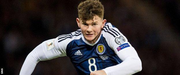 Scotland and Leipzig winger Oliver Burke