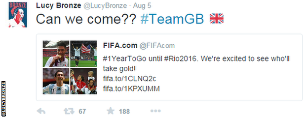 Lucy Bronze tweet