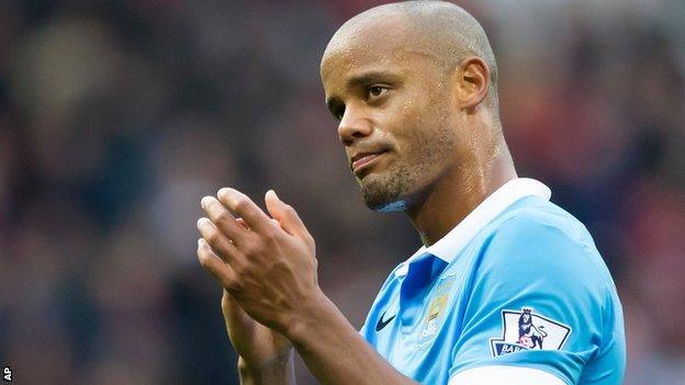 Manchester City skipper Vincent Kompany